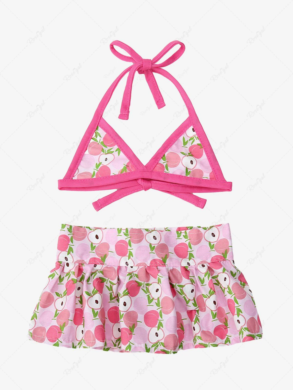Cherries Fruit Print Hawaii Shirt Bikini Dog And Owner Matching Outfits - Image 5