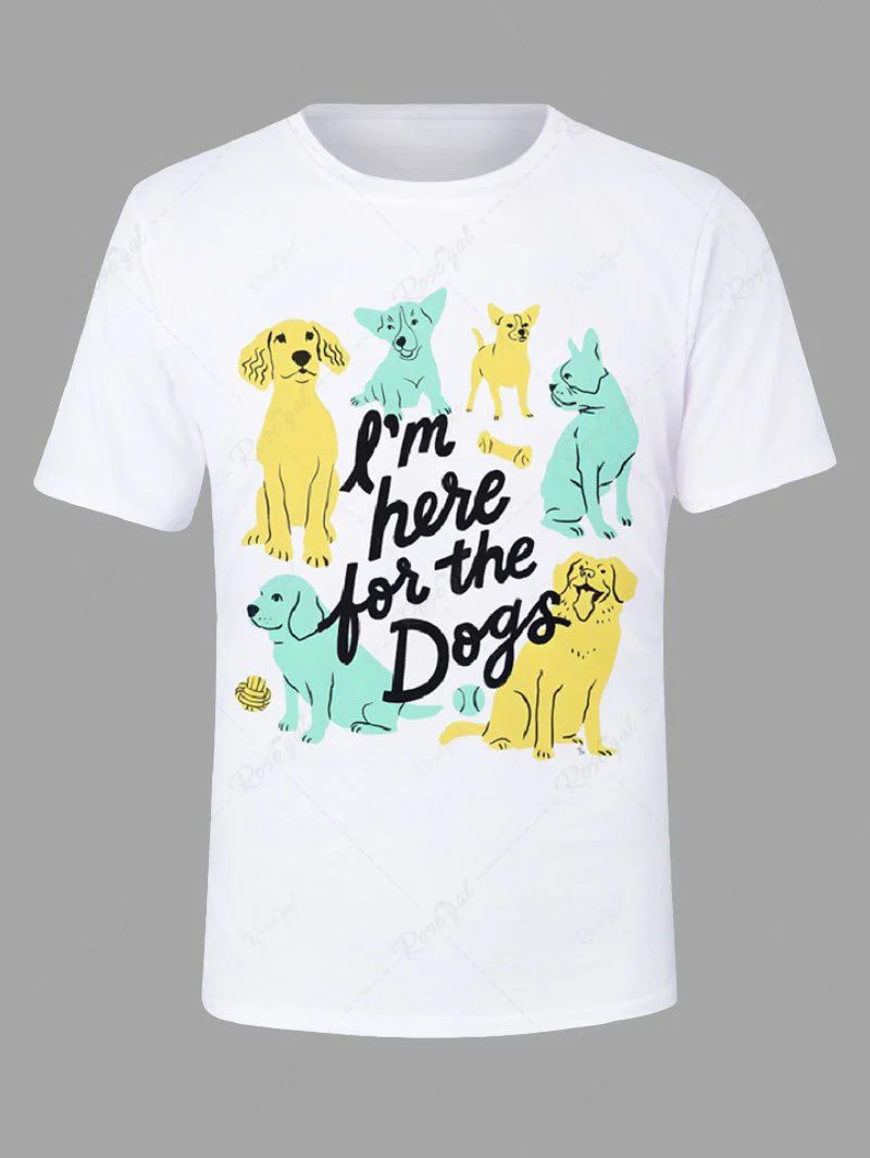 Dogs Letters Print T-shirt and Pajama Dog and Owner Matching Outfits - Image 7