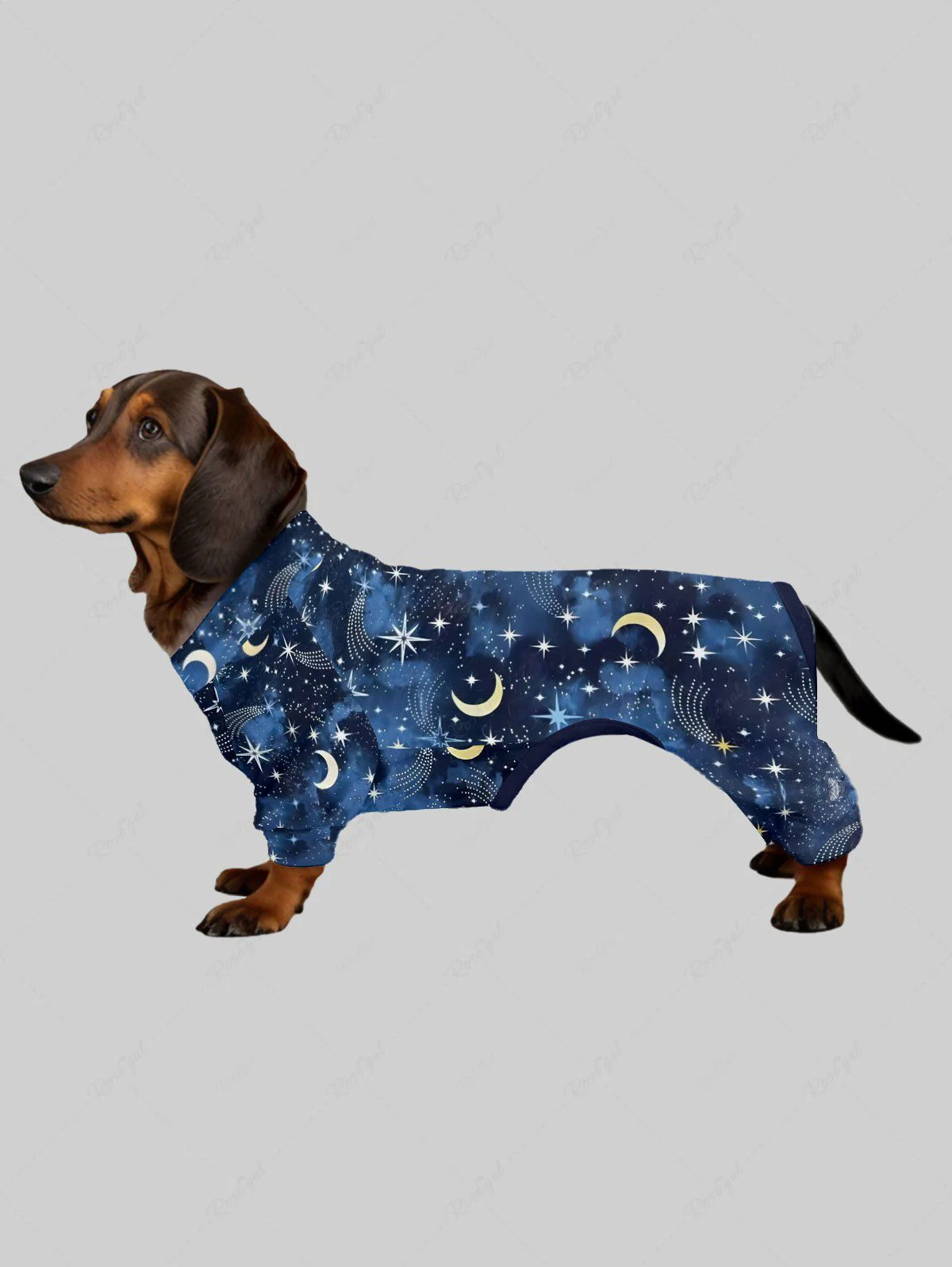 Galaxy Star Moon Tie Dye Print Pants Pajama Dog And Owner Matching Outfits - Image 3