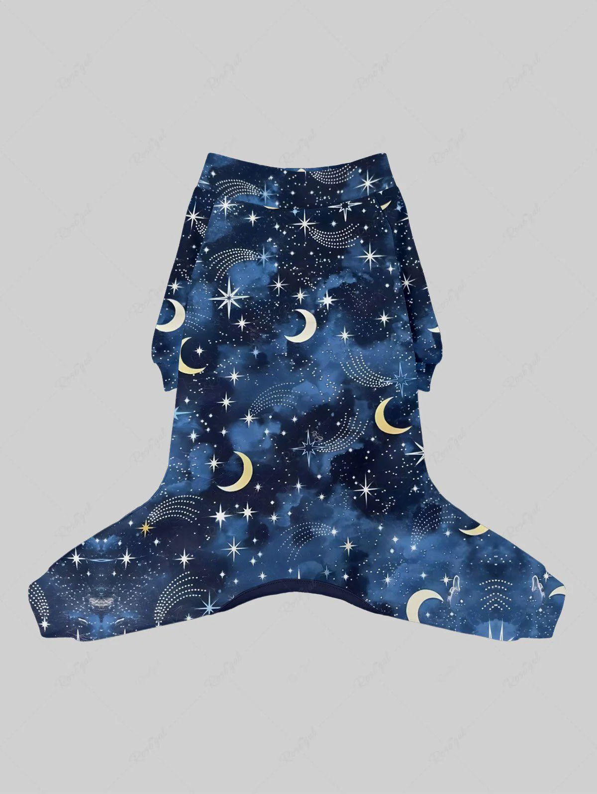 Galaxy Star Moon Tie Dye Print Pants Pajama Dog And Owner Matching Outfits - Image 4