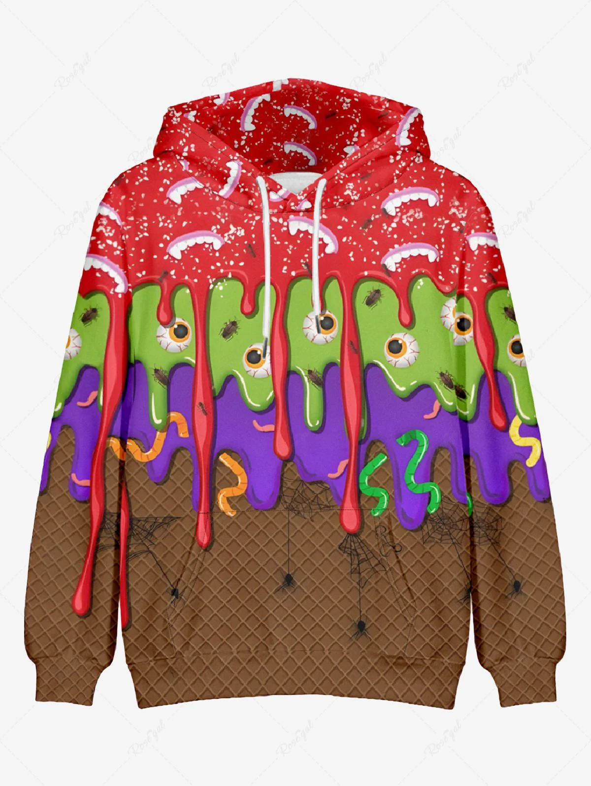 Halloween Costume Eye Insects Paint Drop Blobs Printed Dog And Owner Matching Outfits - Image 9