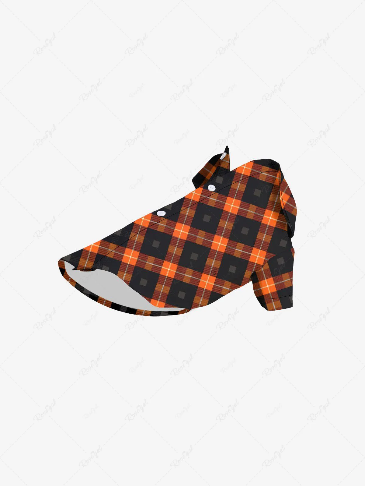 Ombre Geometric Plaid Printed Dog And Owner Matching Outfits - Image 7
