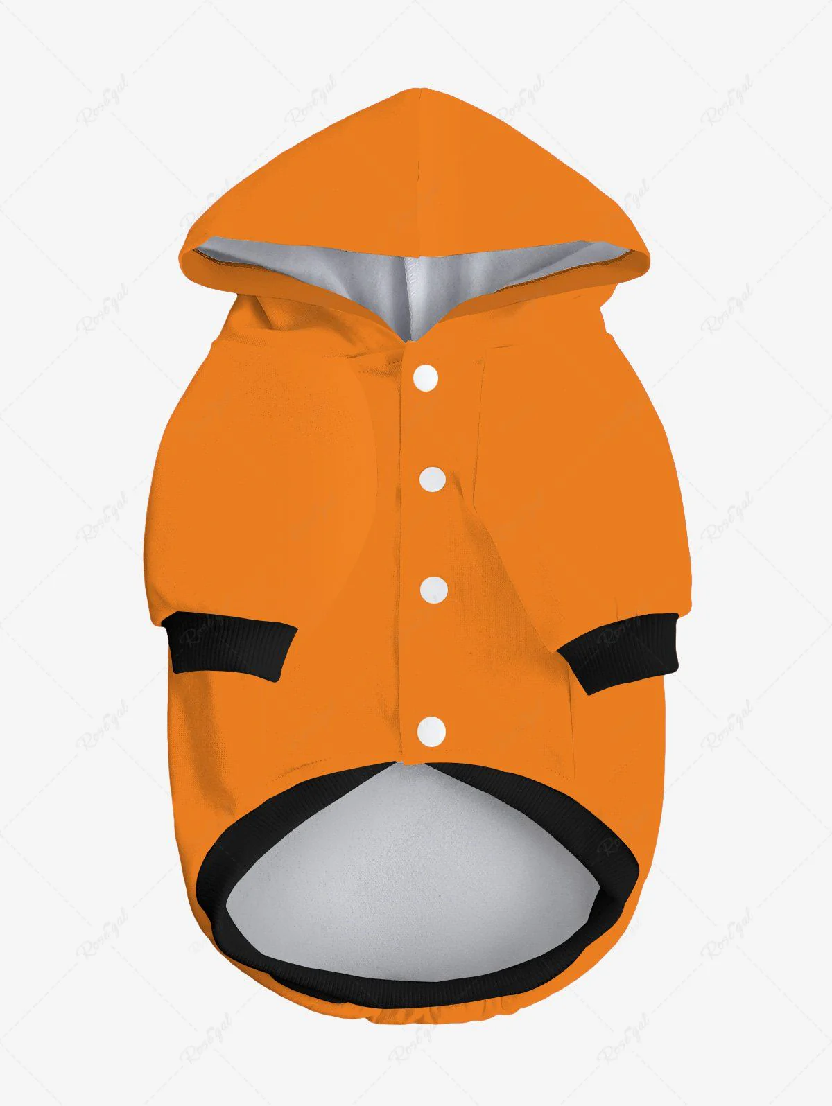 Halloween Costume Pumpkin Face Printed Dog And Owner Matching Outfits - Image 4