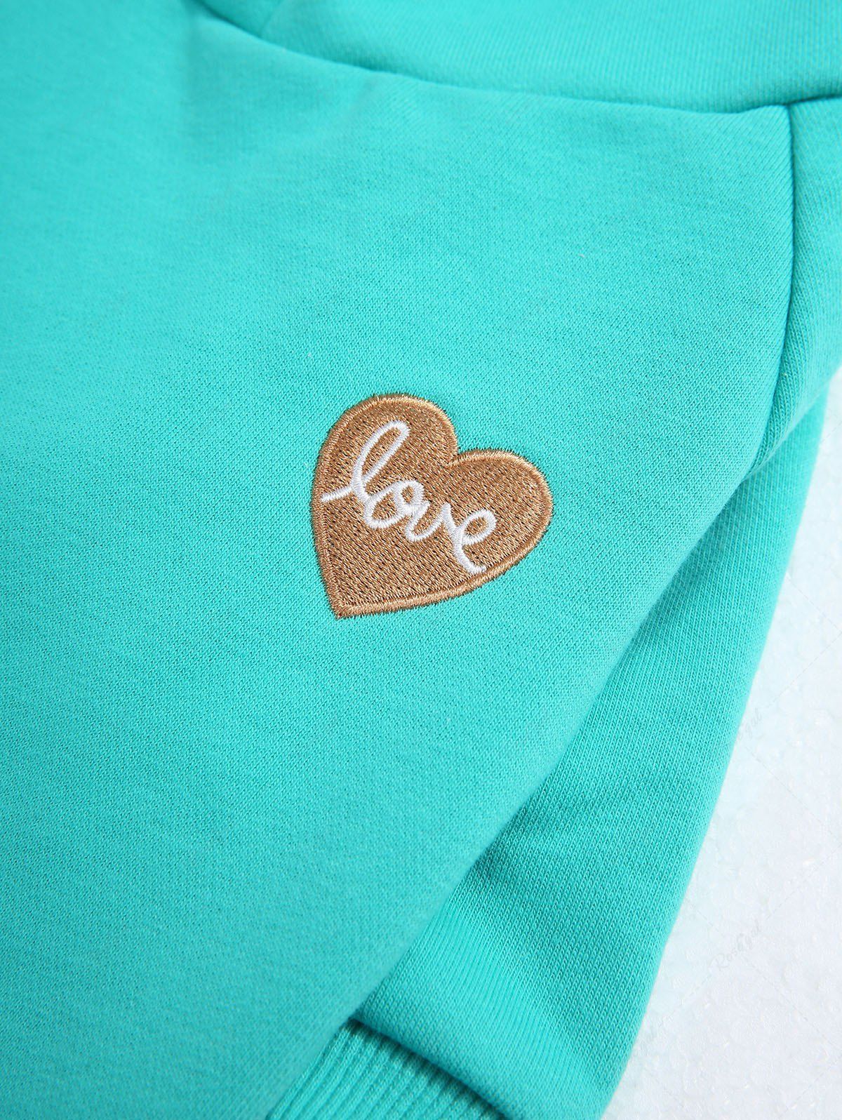 Heart Love Appliques Pocket Hoodie Dog and Owner Matching Outfits - Image 5