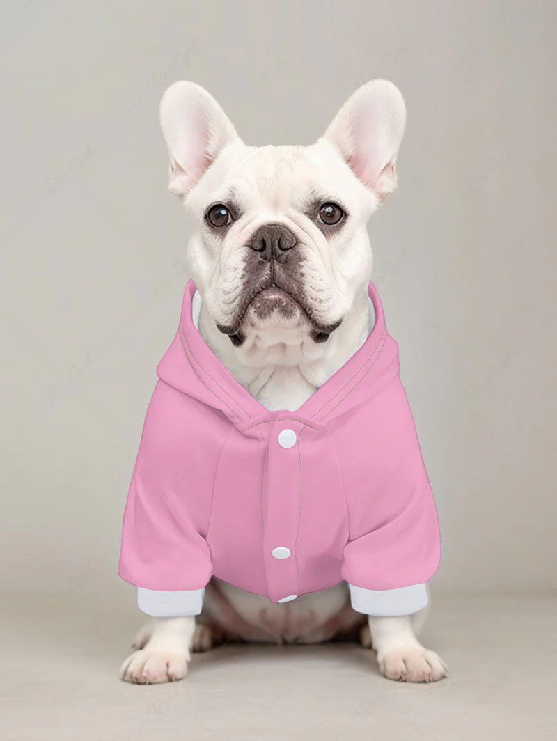 Letters Heart Wavy Lines Printed Hoodie Dog and Owner Matching Outfits - Image 3
