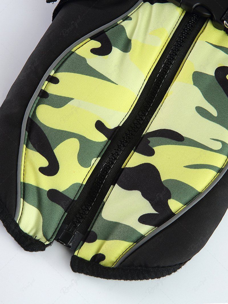 Pet's Camouflage Printed Fleece Lining Zipper Warm Jacket - Image 6