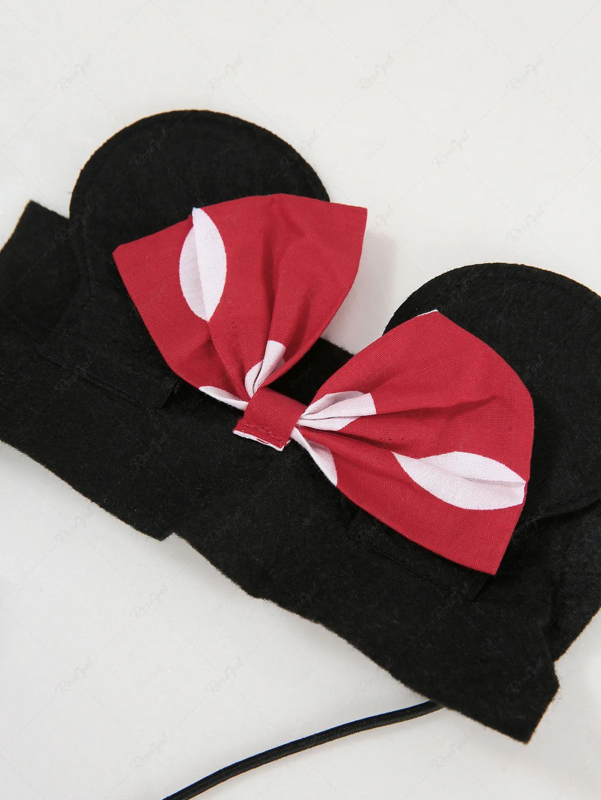Pet's Halloween Cosplay Mickey Mouse Dot Printed Dress With Toggle Drawstring Headband - Image 3