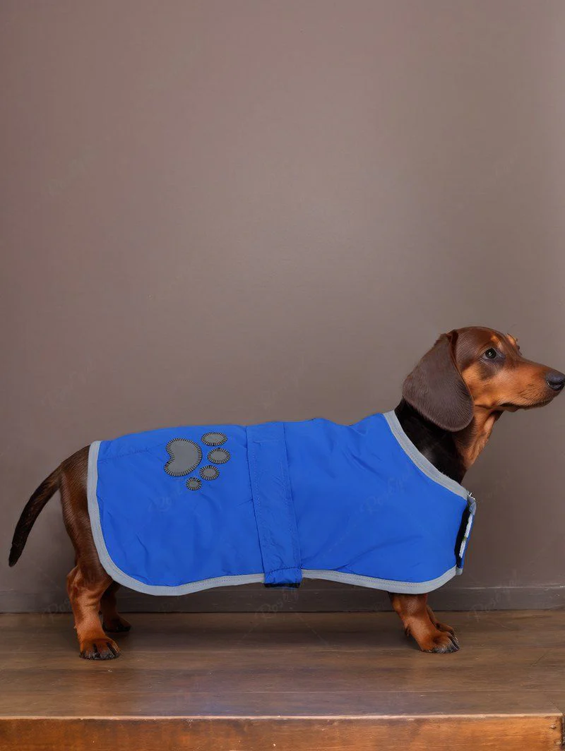 Pet's Foot Camouflage Printed Double Side Coat - Image 3