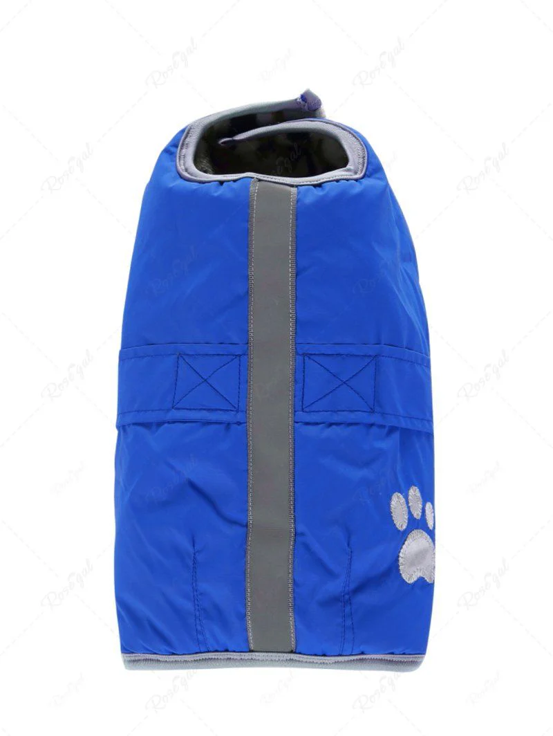 Pet's Foot Camouflage Printed Double Side Coat - Image 5
