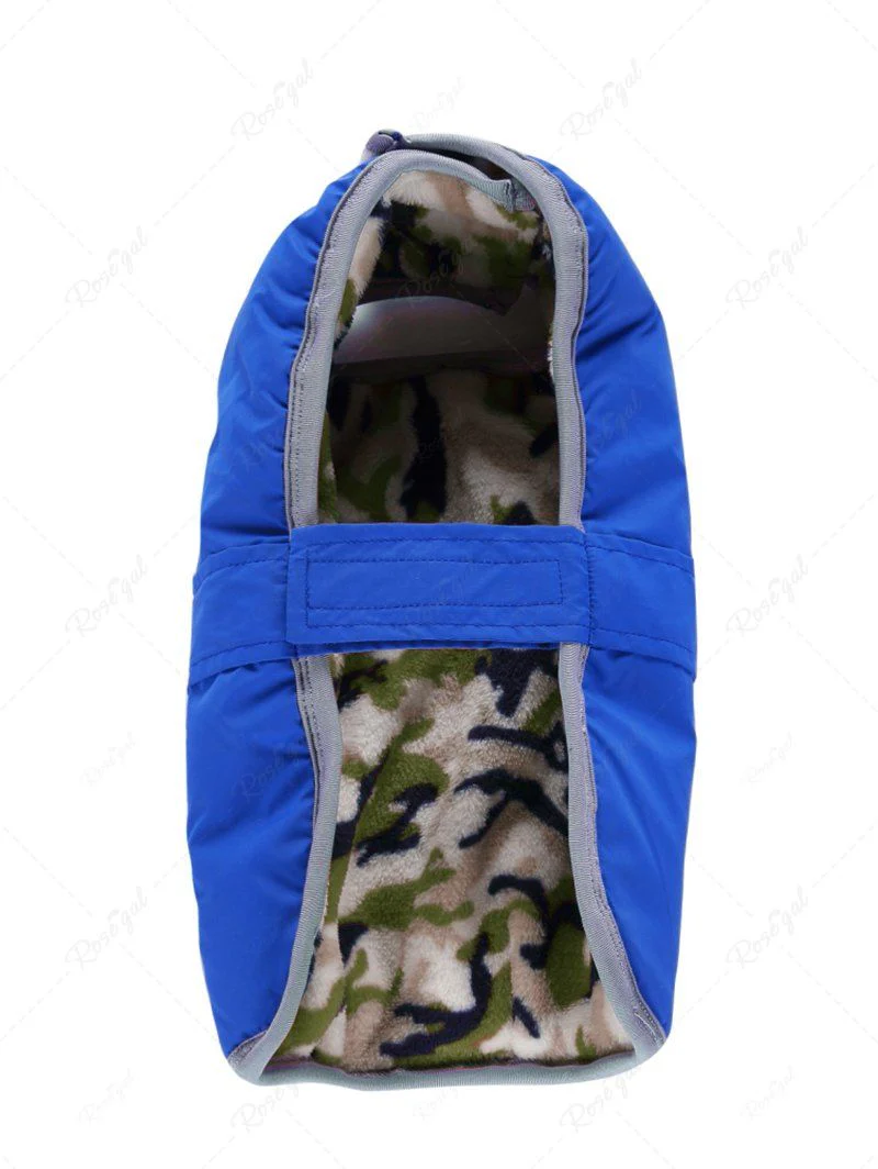 Pet's Foot Camouflage Printed Double Side Coat - Image 6