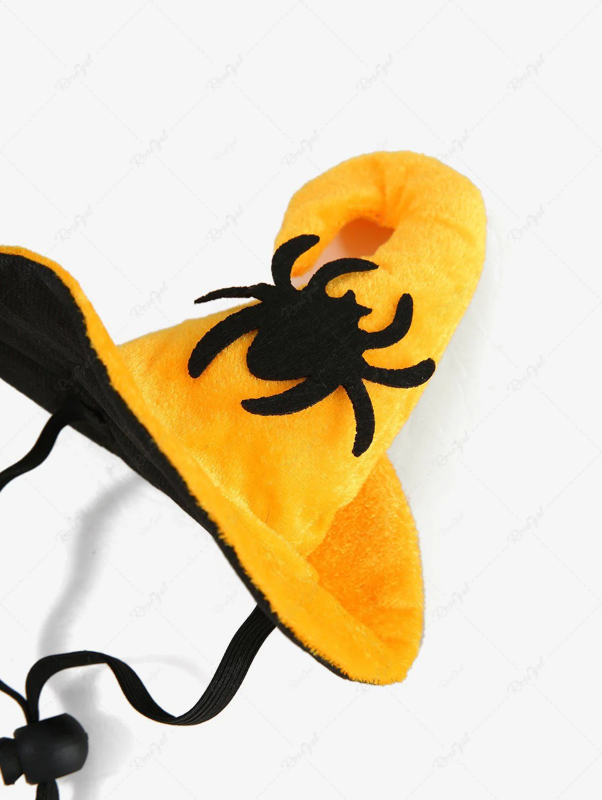 Pet's Halloween Witch Costume Pumpkin Spider Web Printed Bibs Bandana and Hat - Image 4