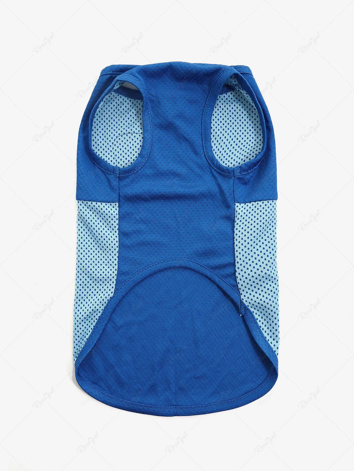 Pet's Skull Appliques Patchwork Breathable Tank Top - Image 5