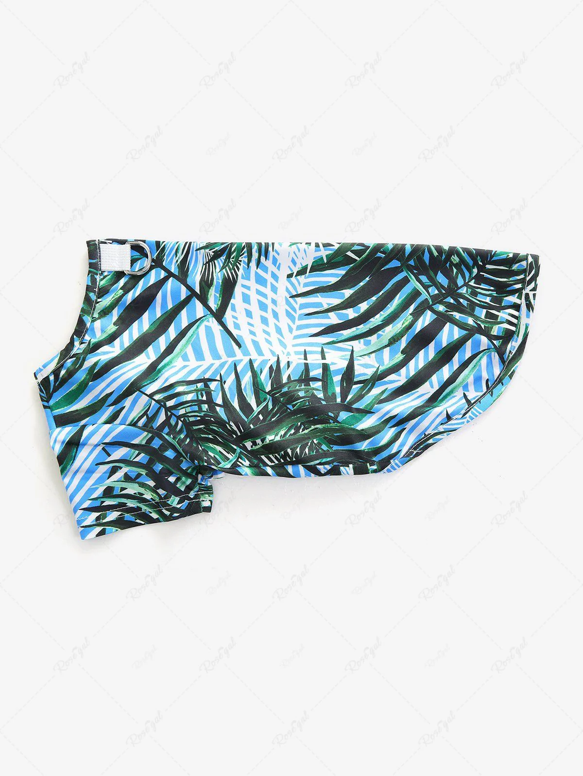 Pet's Tropical Leaf Printed Hawaii T-shirt - Image 7