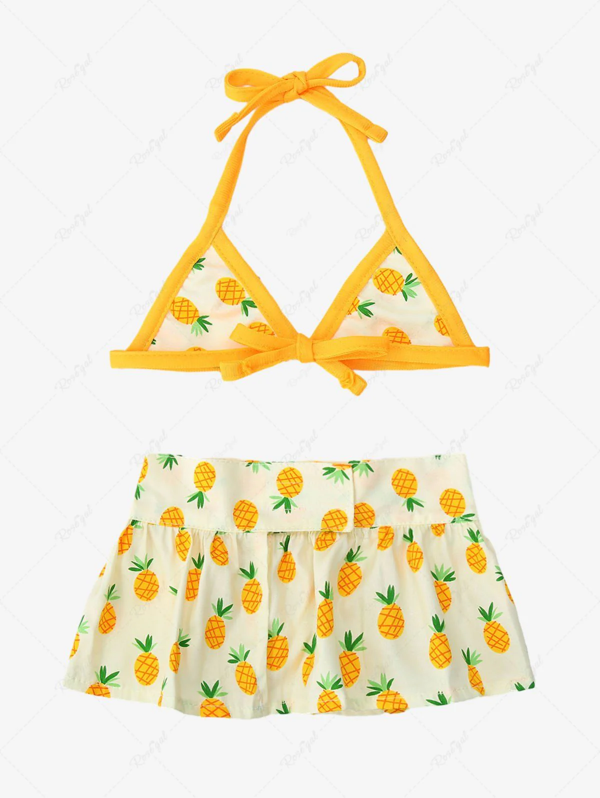Pineapple Print Hawaii Shirt Bikini Dog And Owner Matching Outfits - Image 6
