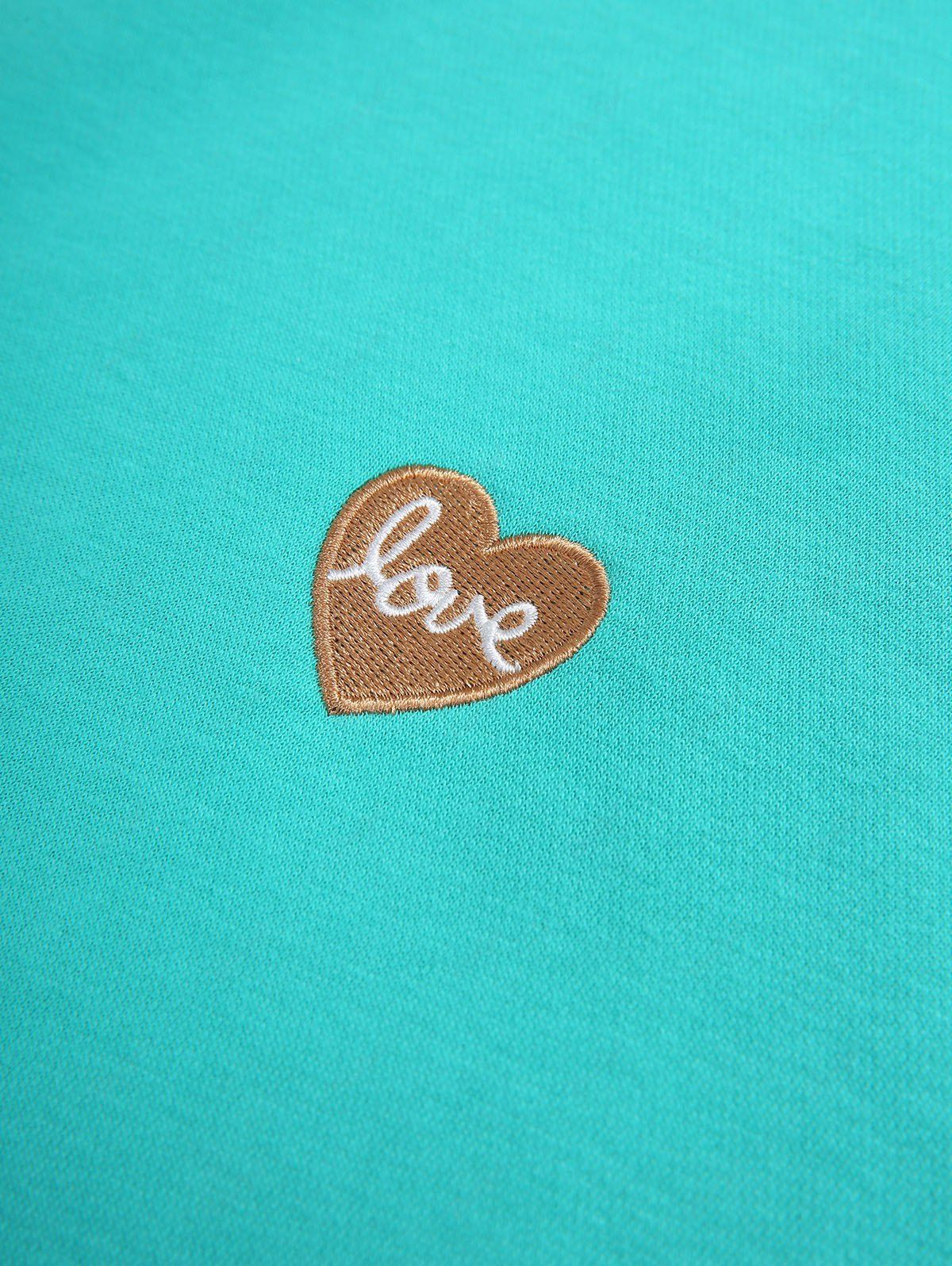 Plus Size Love Letters Heart Appliques Pocket Drawstring Hoodie - Image 7