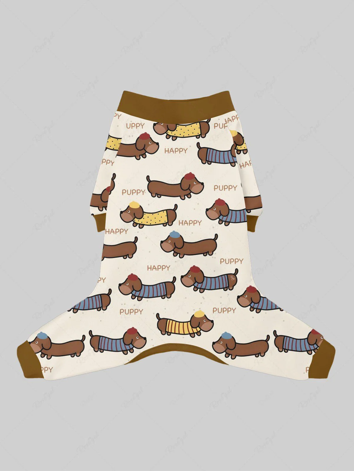 Puppy Dog Letters Printed Pajama and Wide Leg Pants Dog and Owner Matching Outfits - Image 5