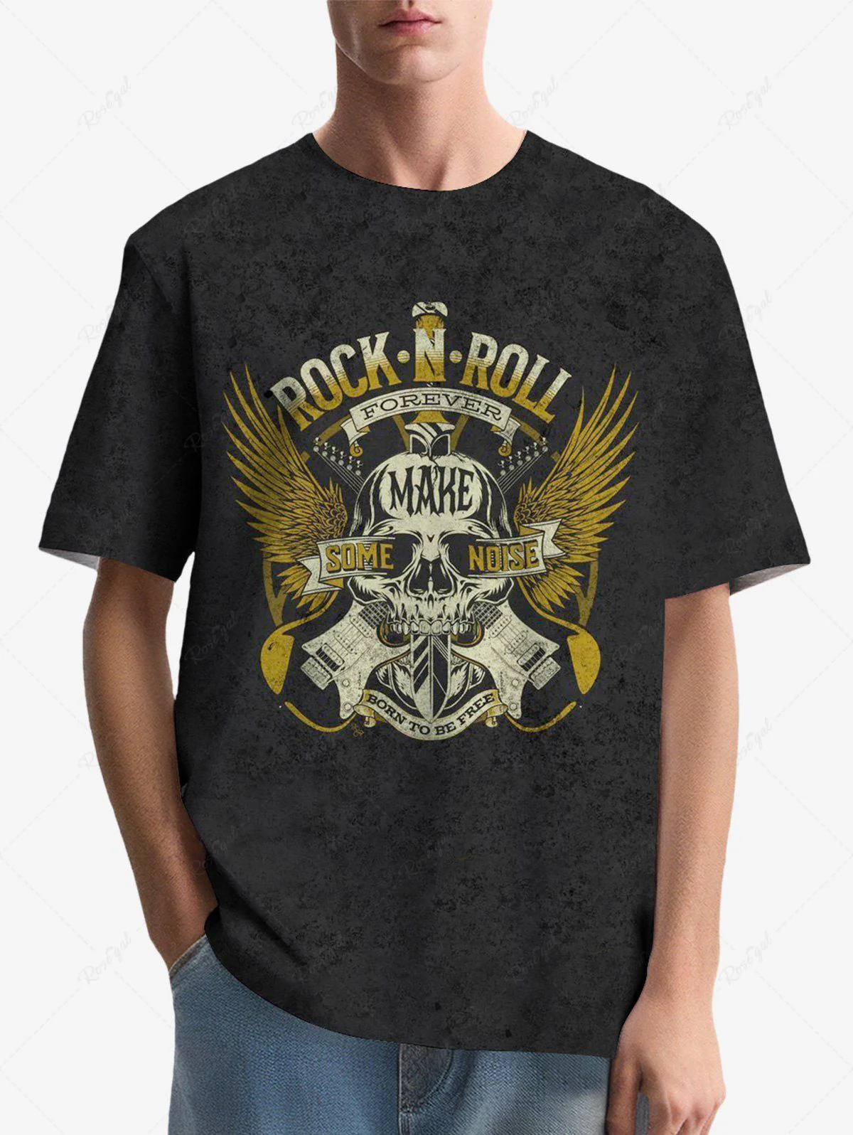 Skull Bell Wings Letters Print T-shirt Hoodie Dog And Owner Matching Outfits - Image 6