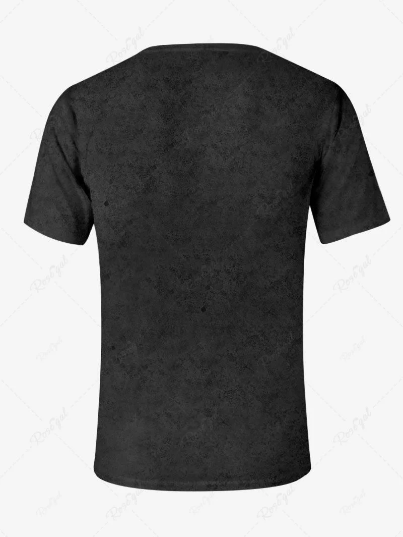 Skull Bell Wings Letters Print T-shirt Hoodie Dog And Owner Matching Outfits - Image 8