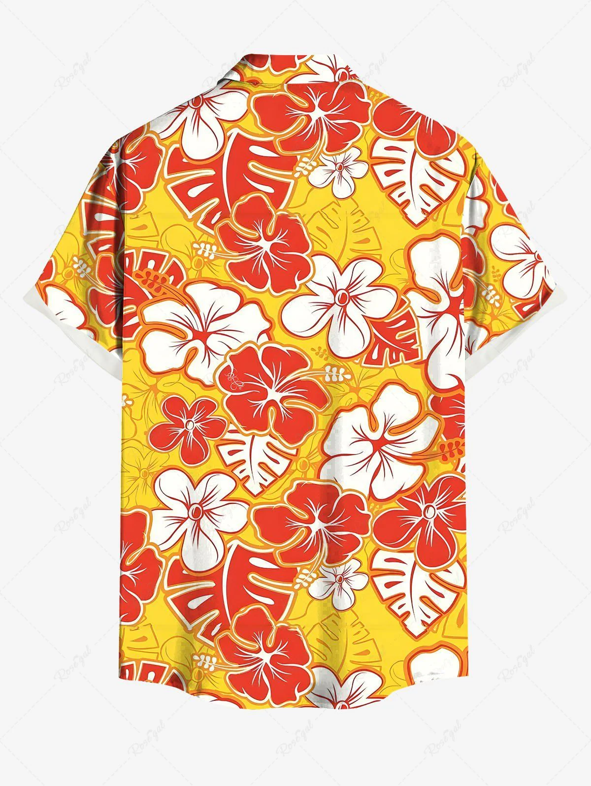 Tripical Leaf Hibiscus Flowers Print Hawaii Tank Top and Shirt Dog and Owner Matching Outfits - Image 9