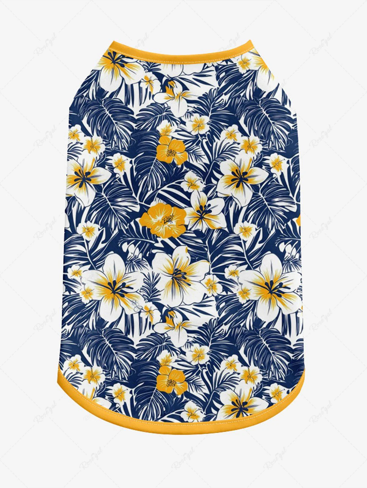Tropical Leaves Floral Printed Tank Top Romper Hawaii Dog And Owner Matching Outfits - Image 4